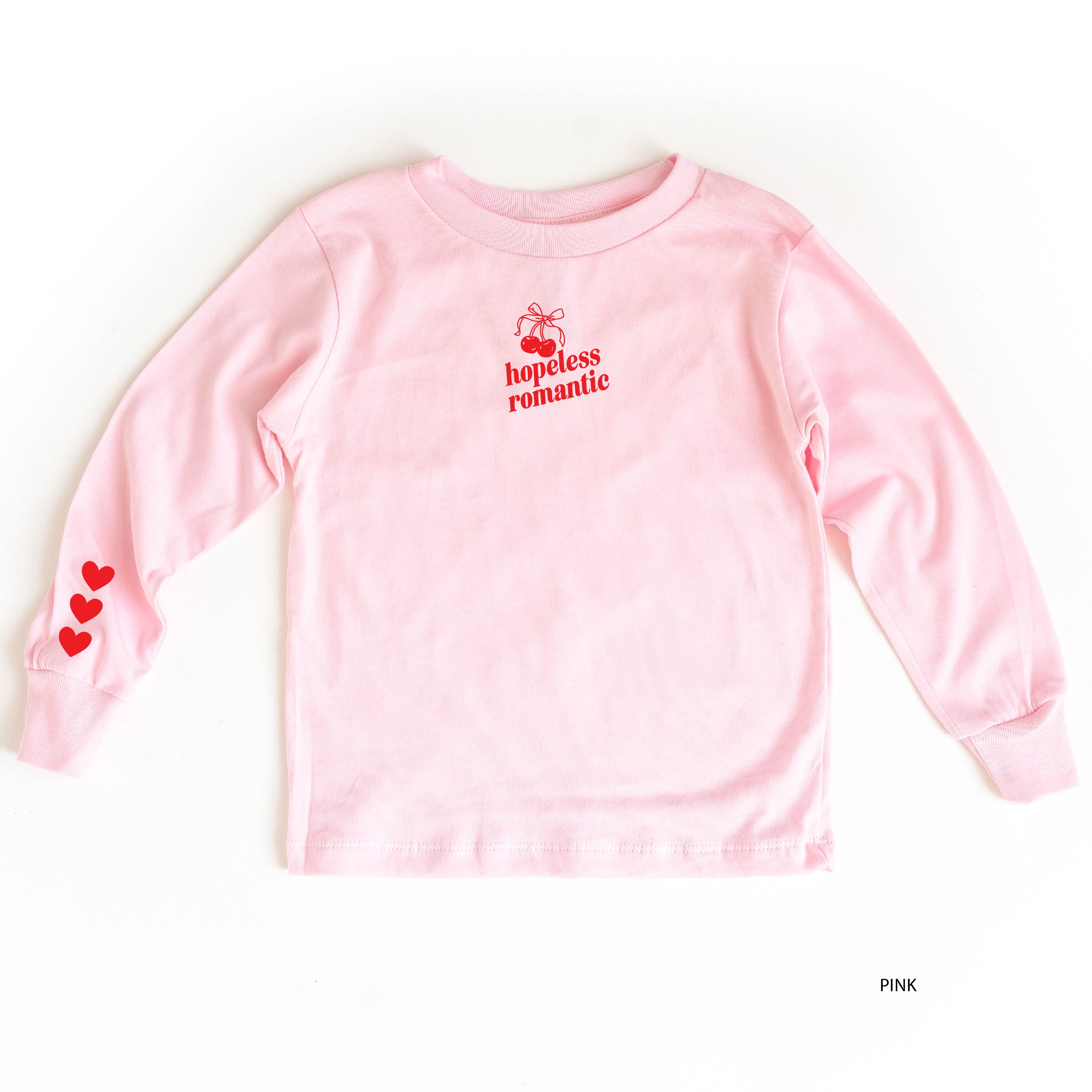 Hopeless Romantic (center&sd) - Child Long Sleeve Tee Little Mama Shirt Shop