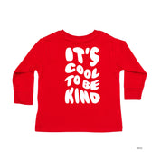 Be Kind Bruh - It's Cool to Be Kind (pf & b) - Child LONG SLEEVE Tee Little Mama Shirt Shop