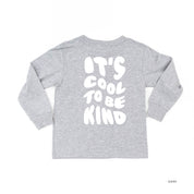 Be Kind Bruh - It's Cool to Be Kind (pf & b) - Child LONG SLEEVE Tee Little Mama Shirt Shop