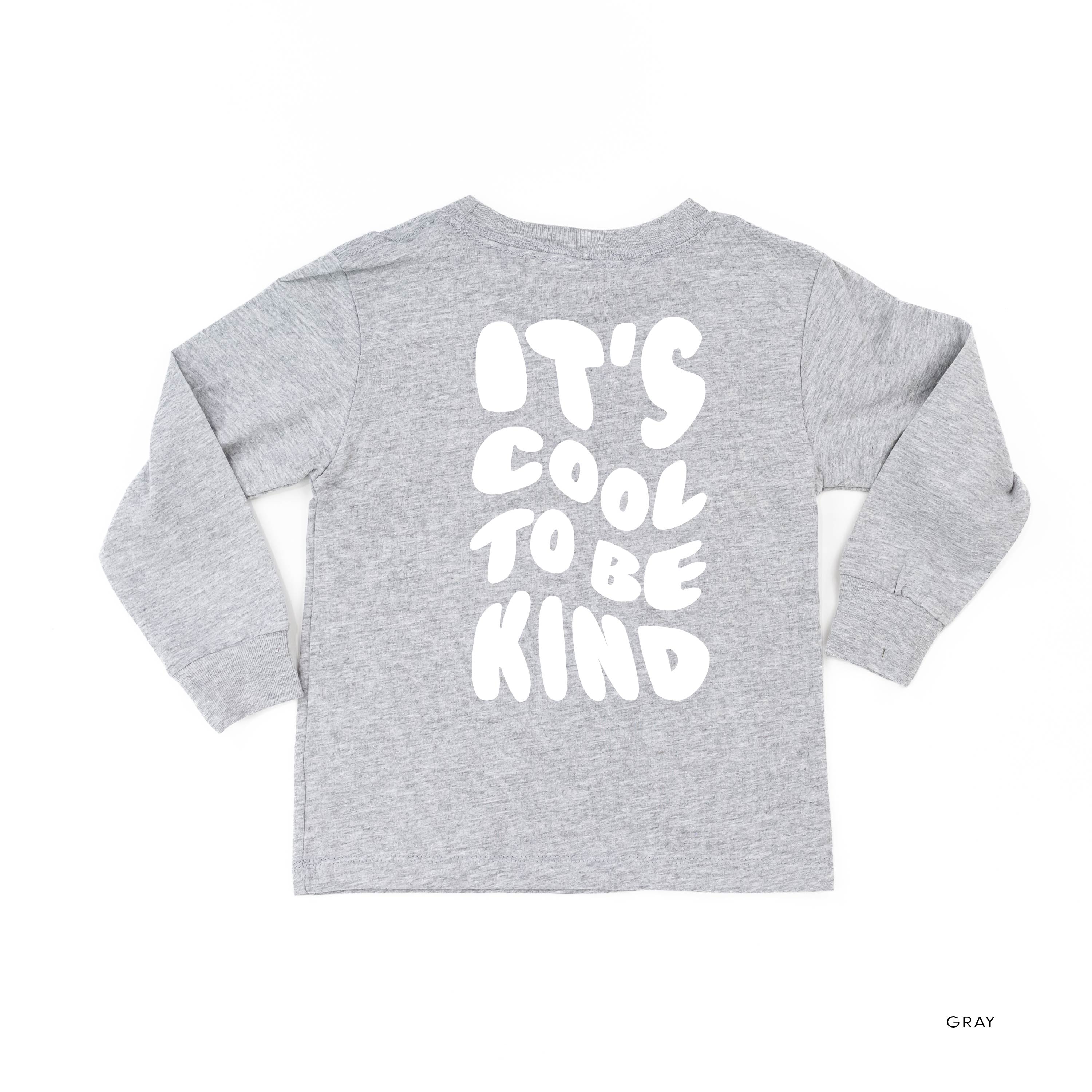 Be Kind Bruh - It's Cool to Be Kind (pf & b) - Child LONG SLEEVE Tee Little Mama Shirt Shop
