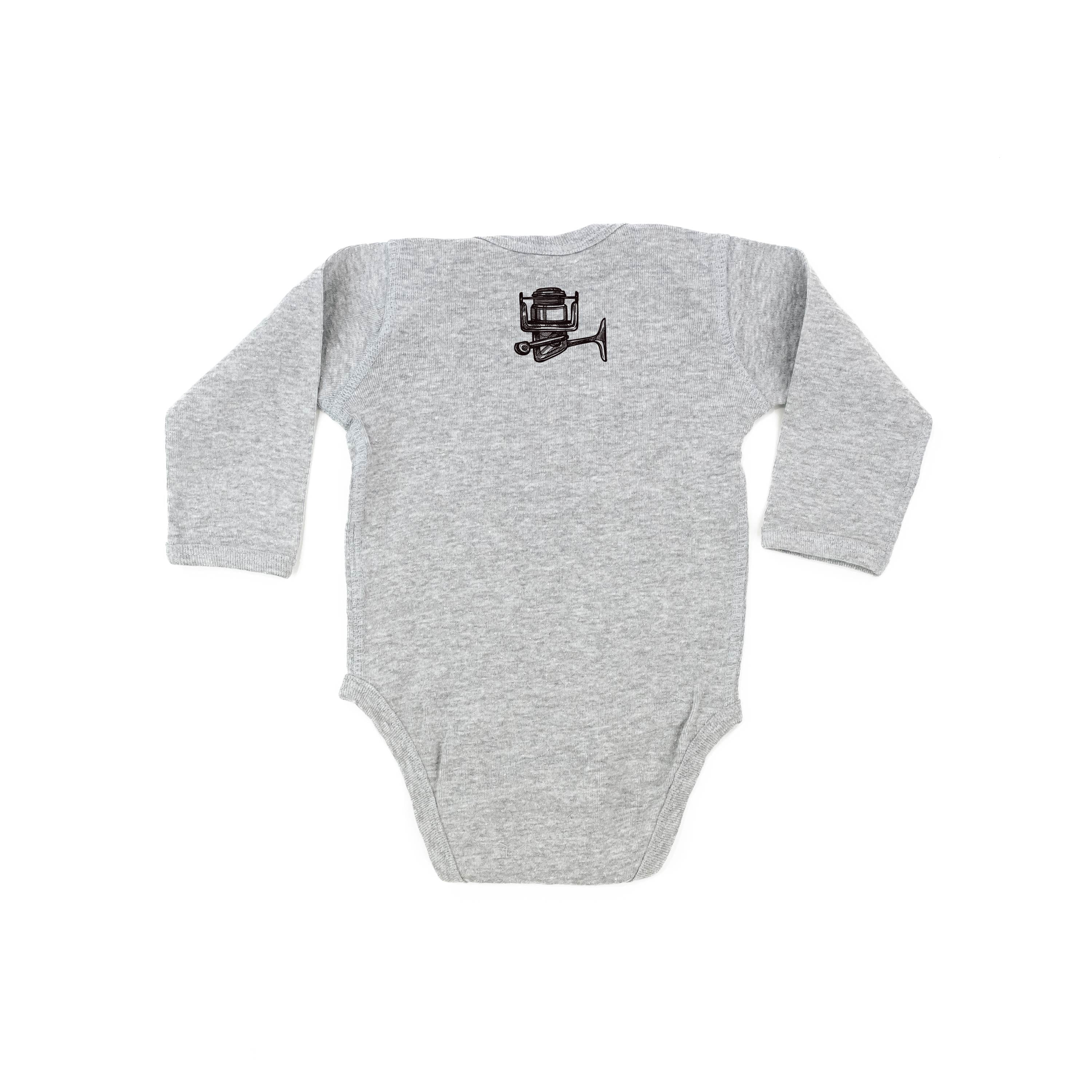 Keepin' It Reel - Fishing Reel (pf&b) - Child LONG SLEEVE Tee Little Mama Shirt Shop