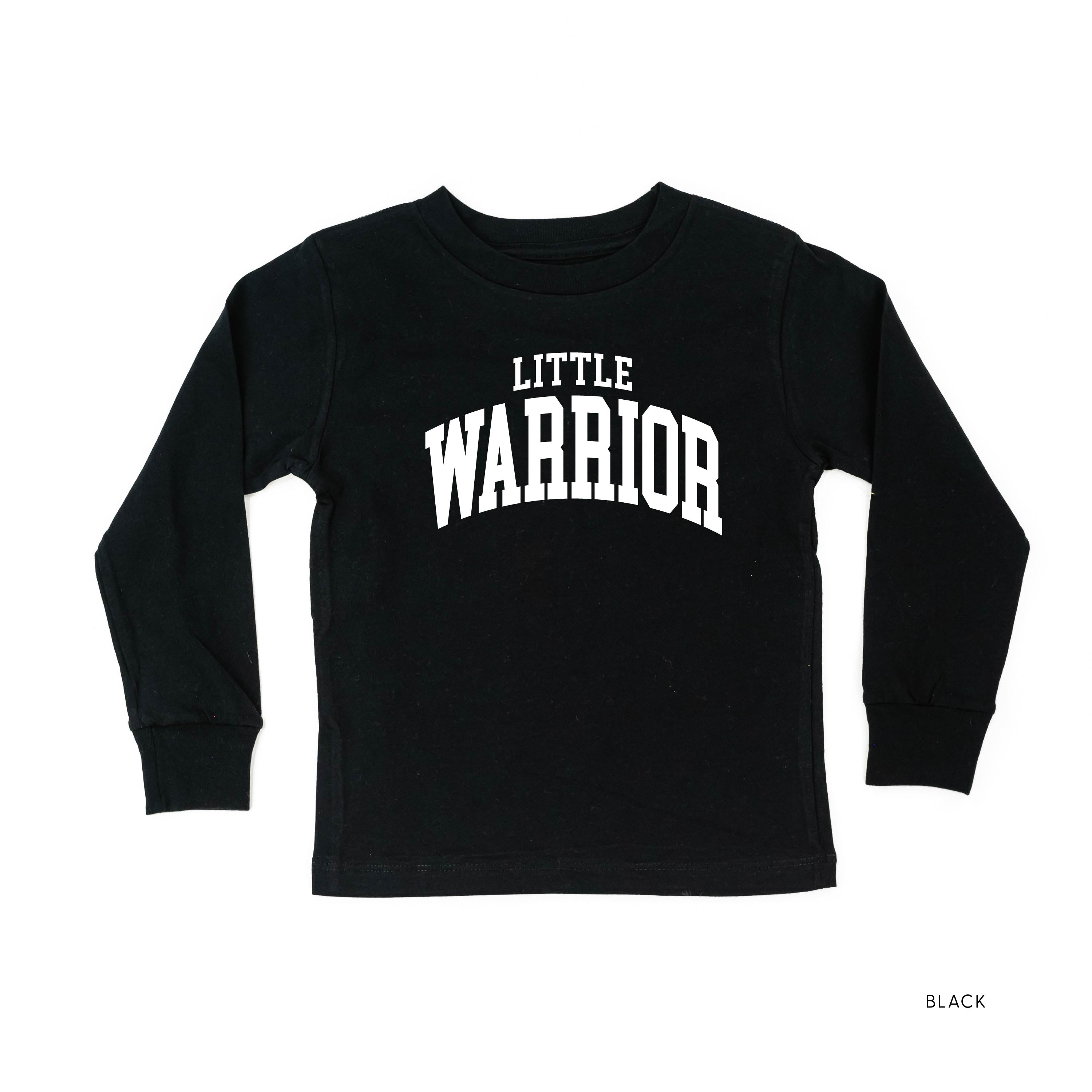 Little Warrior - Varsity - Child Long Sleeve Tee Little Mama Shirt Shop