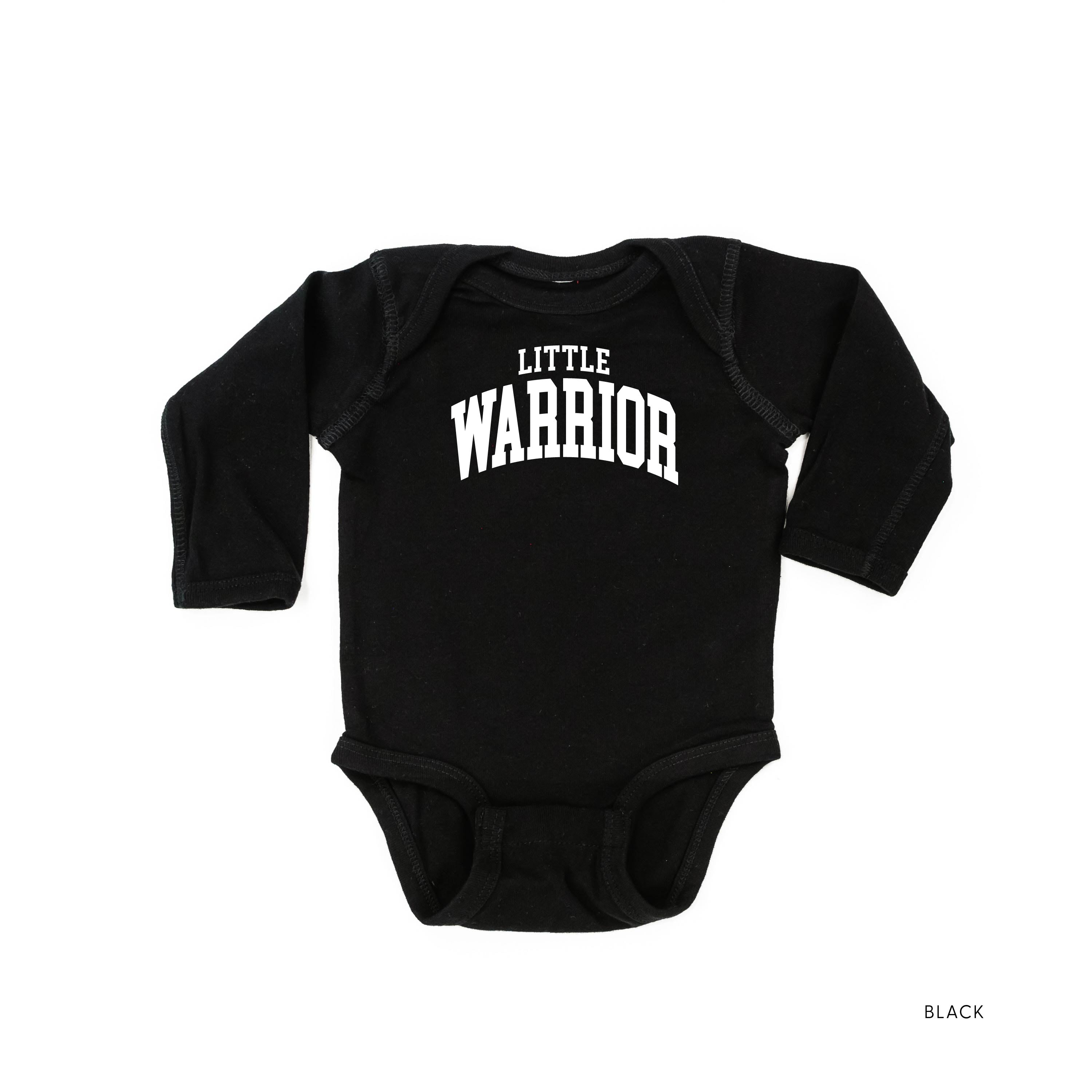 Little Warrior - Varsity - Child Long Sleeve Tee Little Mama Shirt Shop