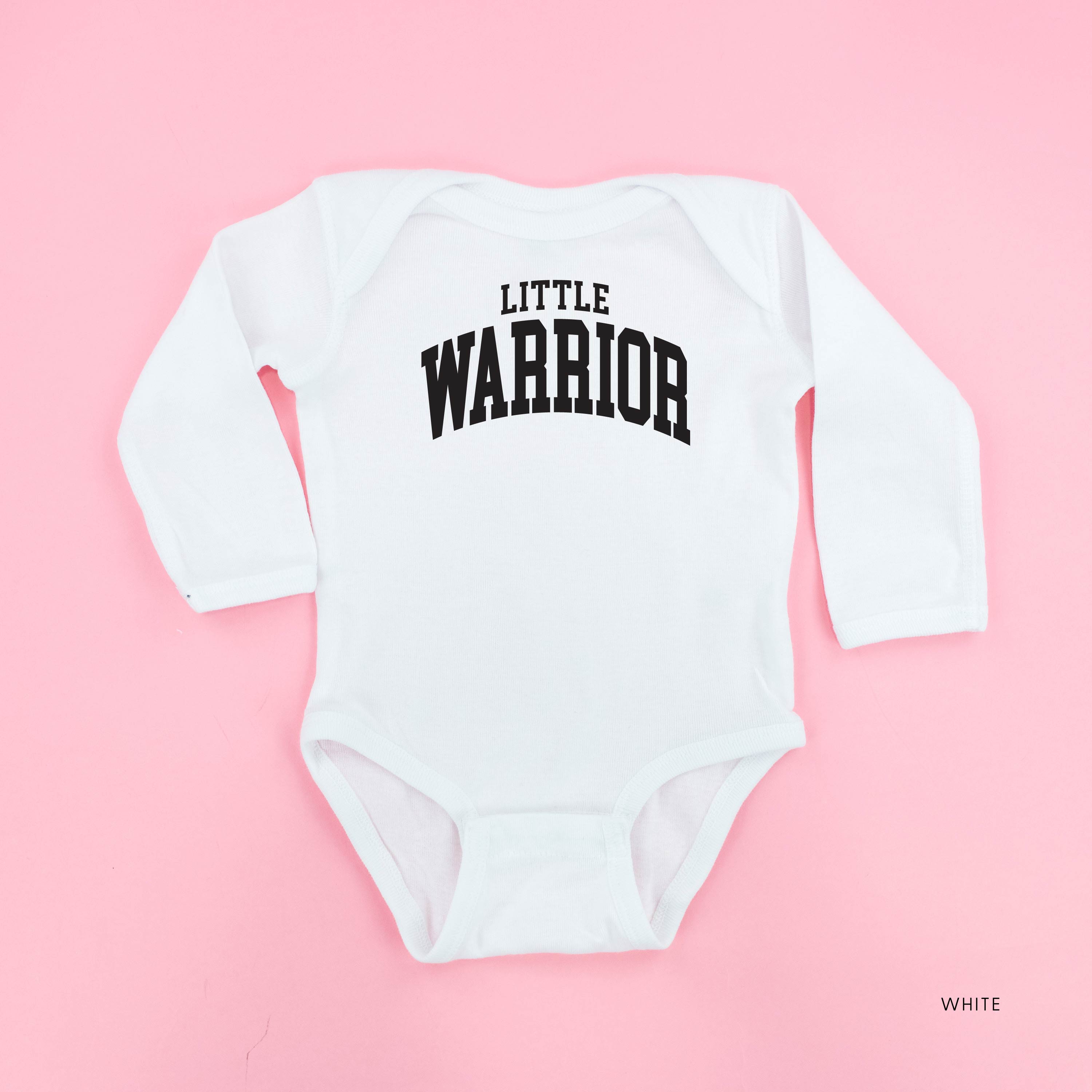 Little Warrior - Varsity - Child Long Sleeve Tee Little Mama Shirt Shop