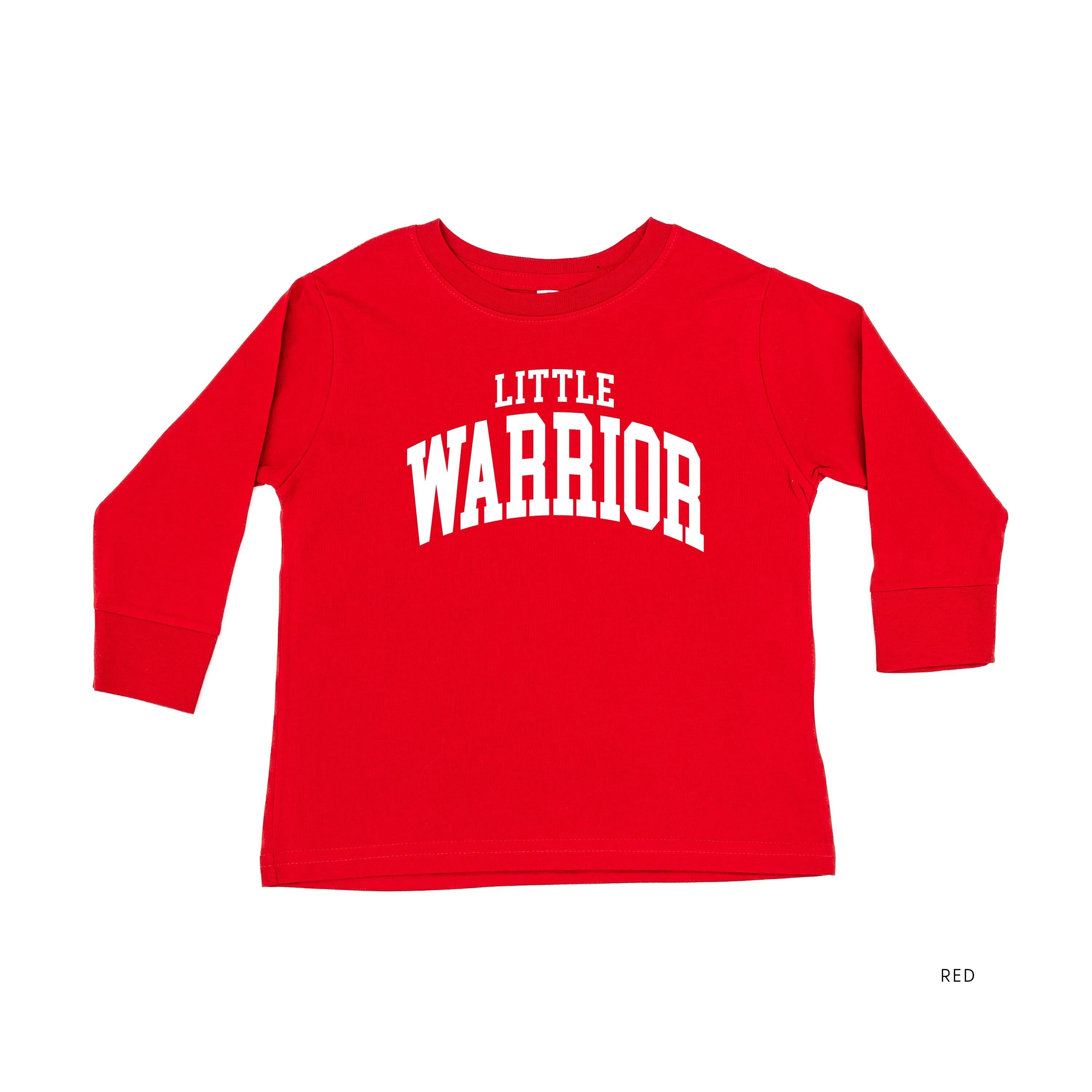 Little Warrior - Varsity - Child Long Sleeve Tee Little Mama Shirt Shop