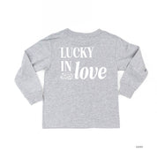Lucky In Love - Dice (center & hd & b) - Child Long Sleeve Tee Little Mama Shirt Shop