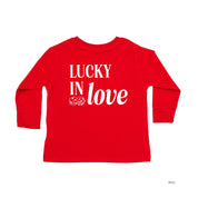 Lucky In Love - Dice (center & hd & b) - Child Long Sleeve Tee Little Mama Shirt Shop