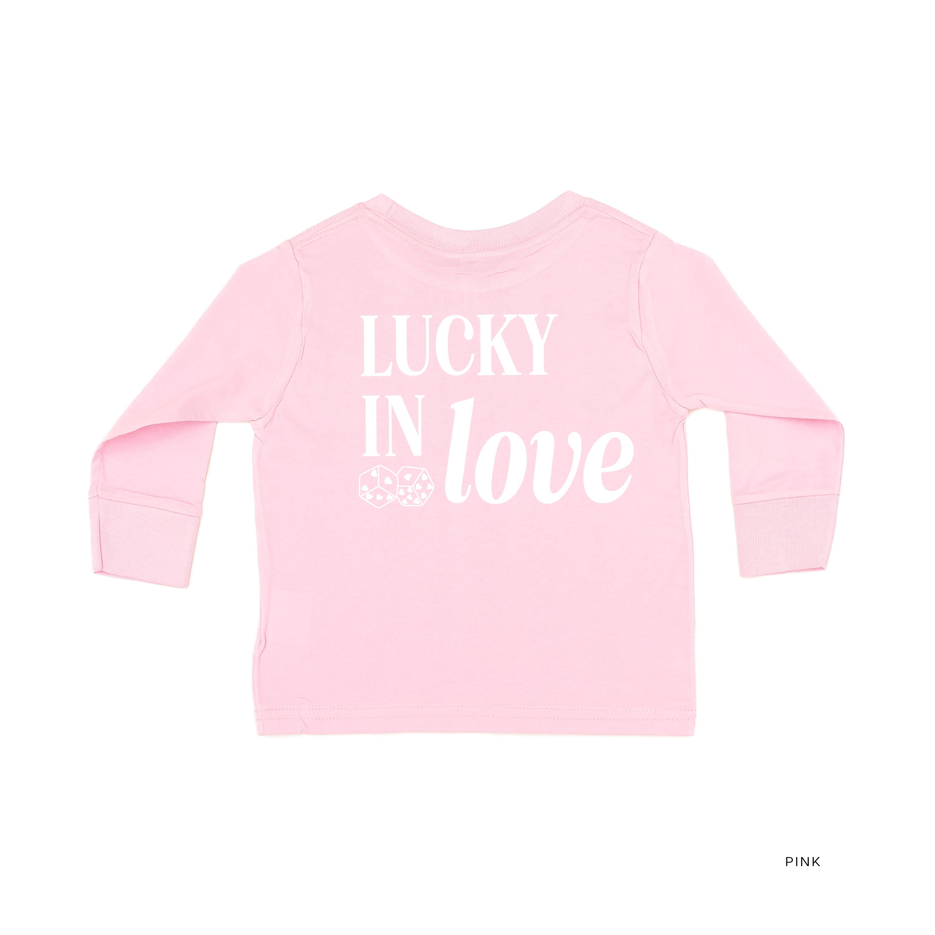 Lucky In Love - Dice (center & hd & b) - Child Long Sleeve Tee Little Mama Shirt Shop