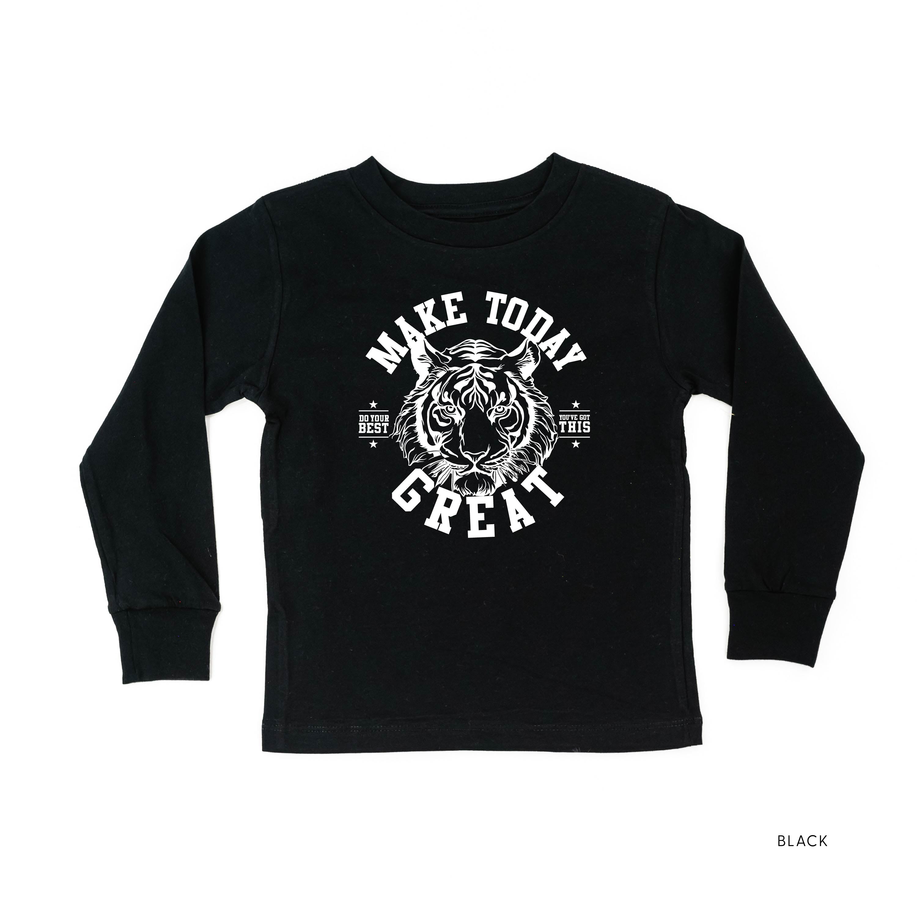 Make Today Great - TIGER - Long Sleeve Child Shirt Little Mama Shirt Shop