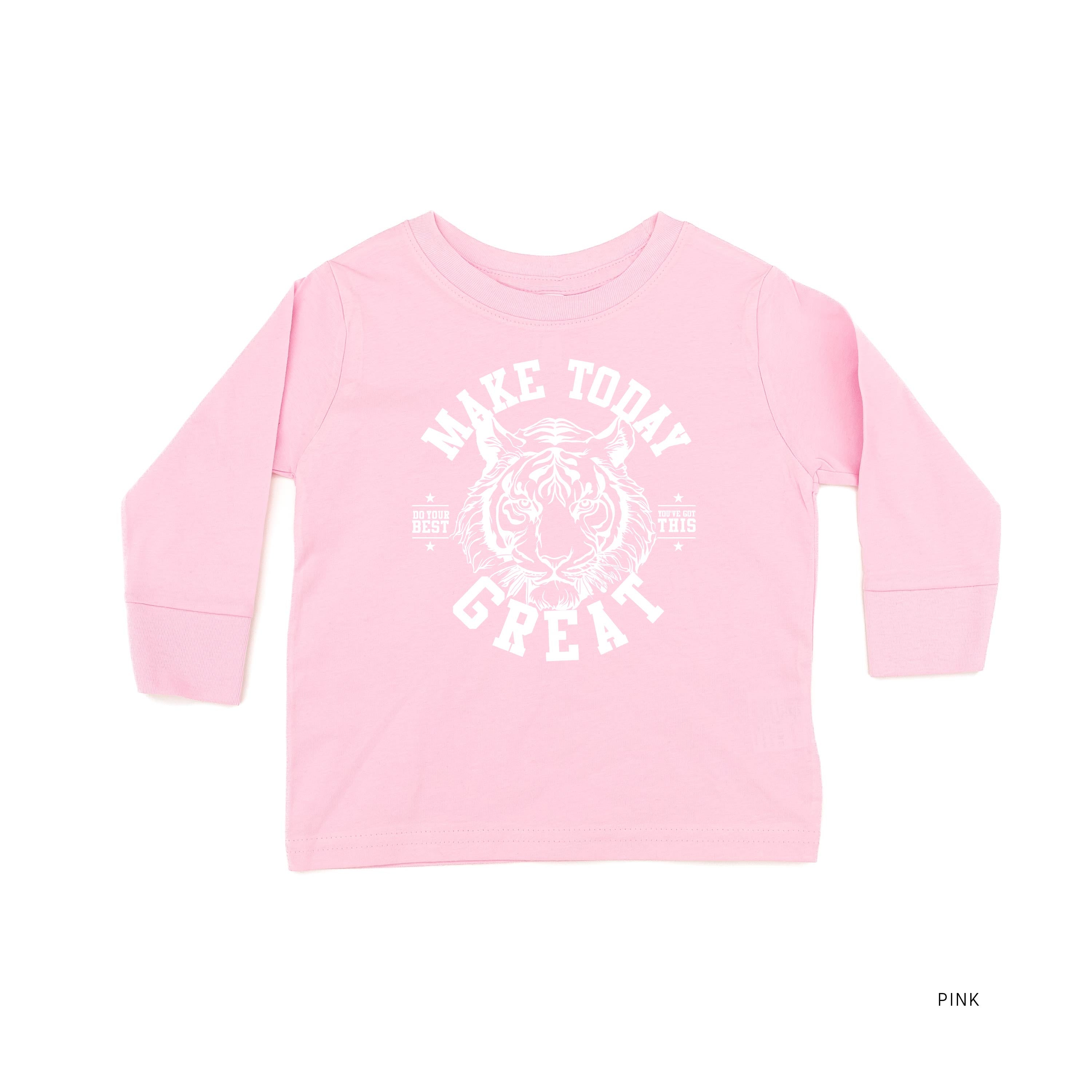 Make Today Great - TIGER - Long Sleeve Child Shirt Little Mama Shirt Shop