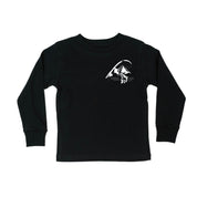 Mountain Fish & Pole - Fish On (pf&b) - Child LONG SLEEVE Tee Little Mama Shirt Shop