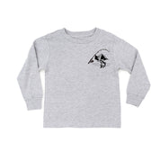 Mountain Fish & Pole - Fish On (pf&b) - Child LONG SLEEVE Tee Little Mama Shirt Shop