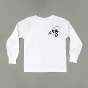 Mountain Fish & Pole - Fish On (pf&b) - Child LONG SLEEVE Tee Little Mama Shirt Shop
