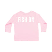 Mountain Fish & Pole - Fish On (pf&b) - Child LONG SLEEVE Tee Little Mama Shirt Shop