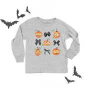 Pumpkins-n-Bows - Long Sleeve Child Shirt Little Mama Shirt Shop