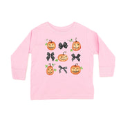 Pumpkins-n-Bows - Long Sleeve Child Shirt Little Mama Shirt Shop