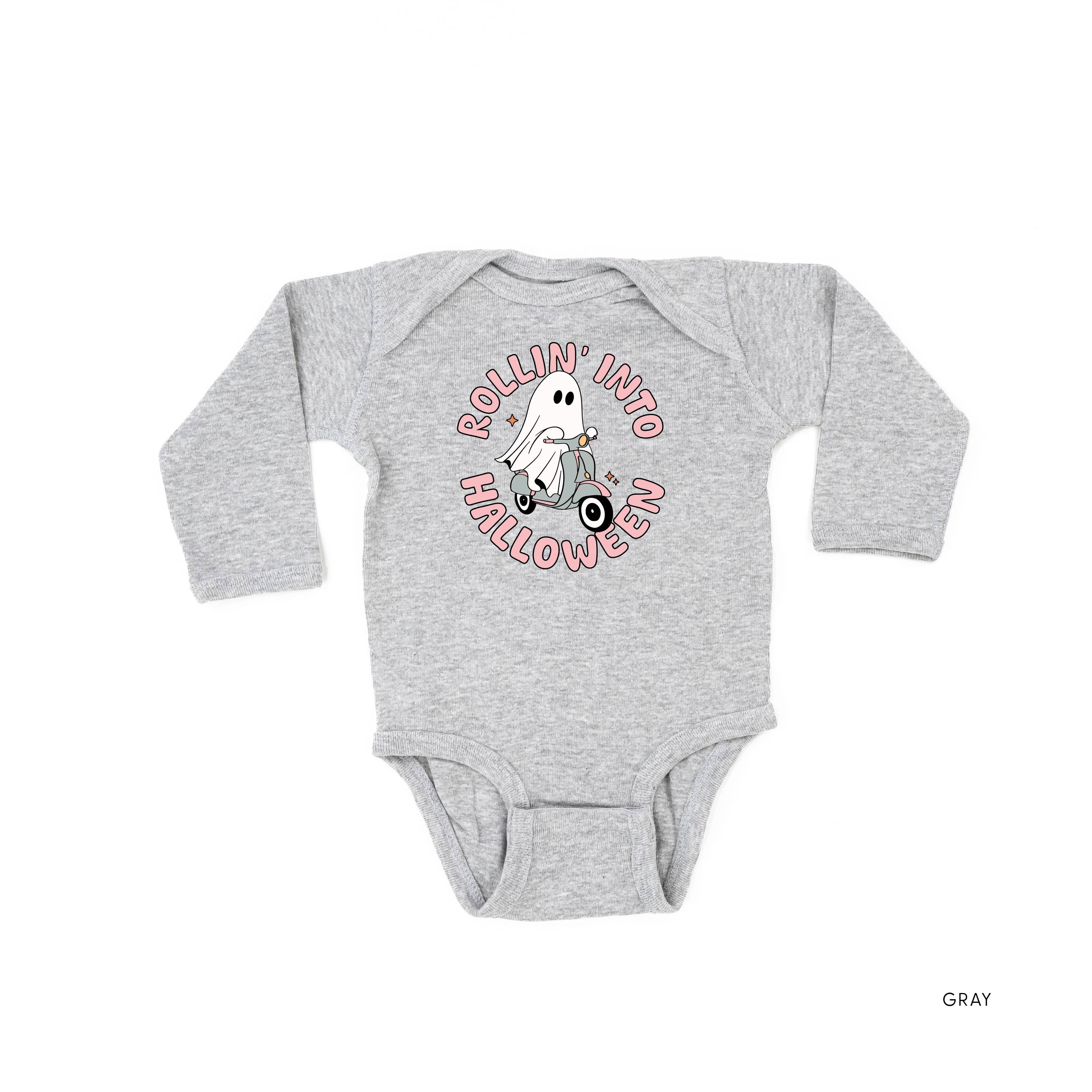 Rollin' Into Halloween - Long Sleeve Child Shirt Little Mama Shirt Shop