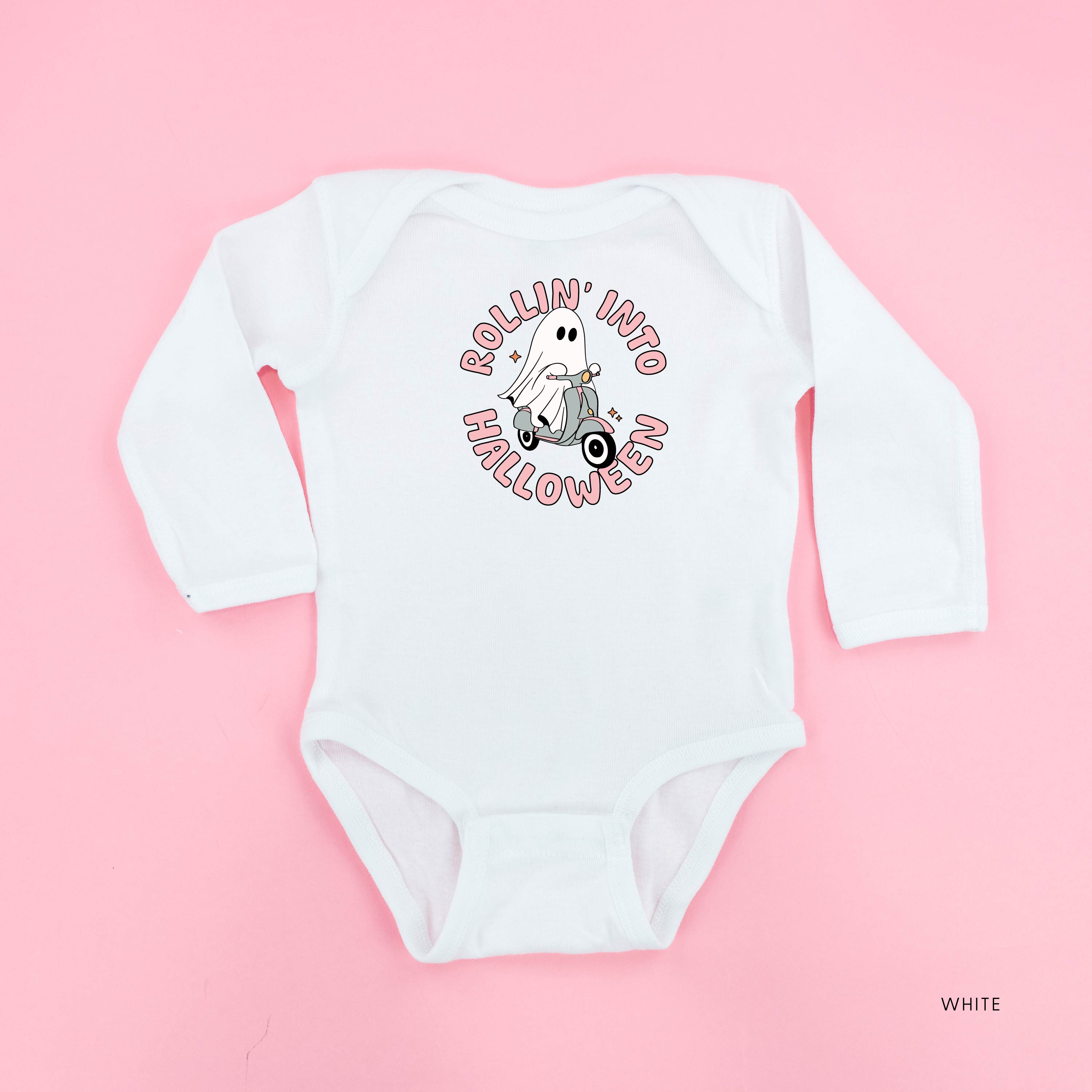 Rollin' Into Halloween - Long Sleeve Child Shirt Little Mama Shirt Shop