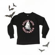 Rollin' Into Halloween - Long Sleeve Child Shirt Little Mama Shirt Shop