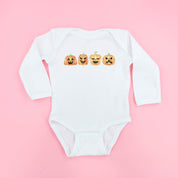 Watercolor Jack-o'-lanterns - Long Sleeve Child Shirt Little Mama Shirt Shop