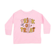 Trick or Treat (PINK/ORANGE) - Long Sleeve Child Shirt Little Mama Shirt Shop