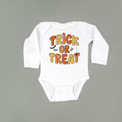 Trick or Treat (ORANGE/YELLOW) - Long Sleeve Child Shirt Little Mama Shirt Shop