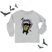 Vampire Drippy Mouth - Long Sleeve Child Shirt Little Mama Shirt Shop