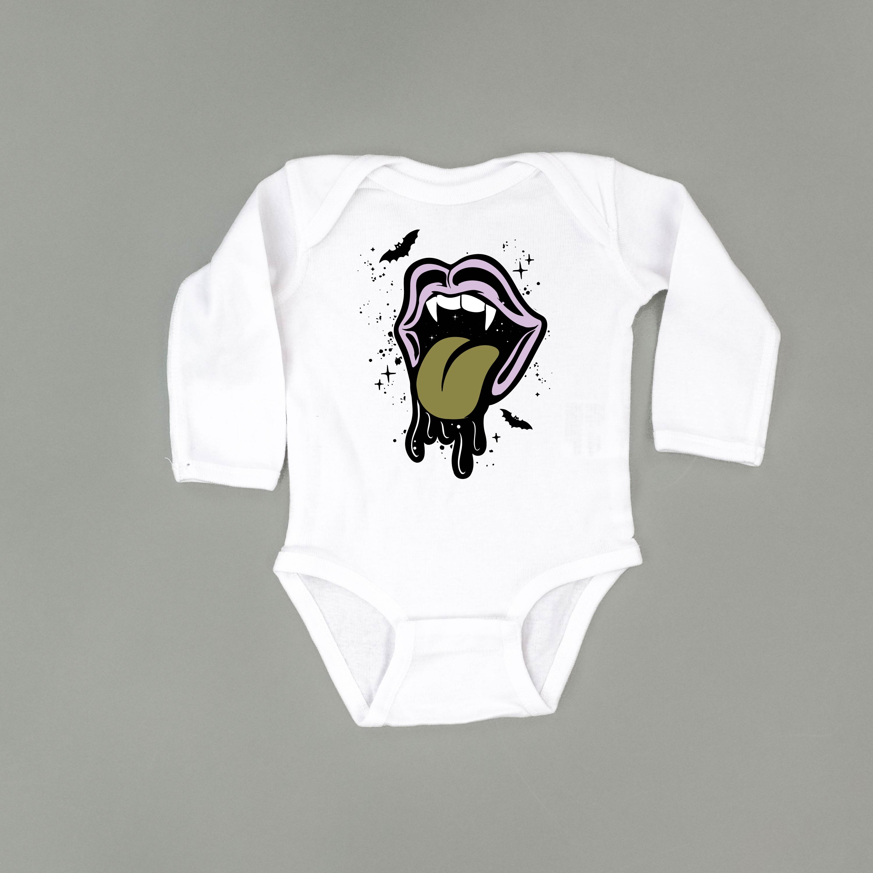 Vampire Drippy Mouth - Long Sleeve Child Shirt Little Mama Shirt Shop