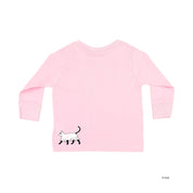 You're Freakin' Meowt! (with lower back detail) - Long Sleeve Child Shirt Little Mama Shirt Shop
