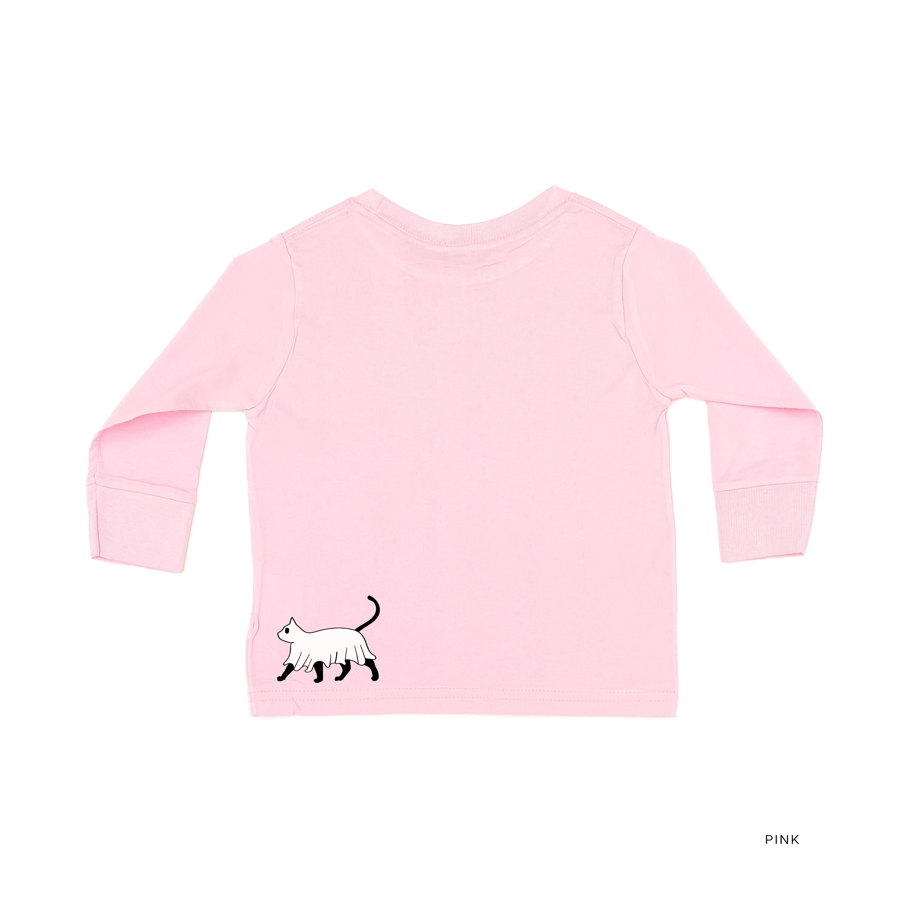 You're Freakin' Meowt! (with lower back detail) - Long Sleeve Child Shirt Little Mama Shirt Shop