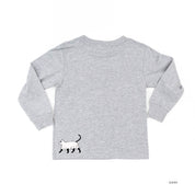 You're Freakin' Meowt! (with lower back detail) - Long Sleeve Child Shirt Little Mama Shirt Shop