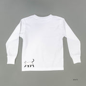 You're Freakin' Meowt! (with lower back detail) - Long Sleeve Child Shirt Little Mama Shirt Shop