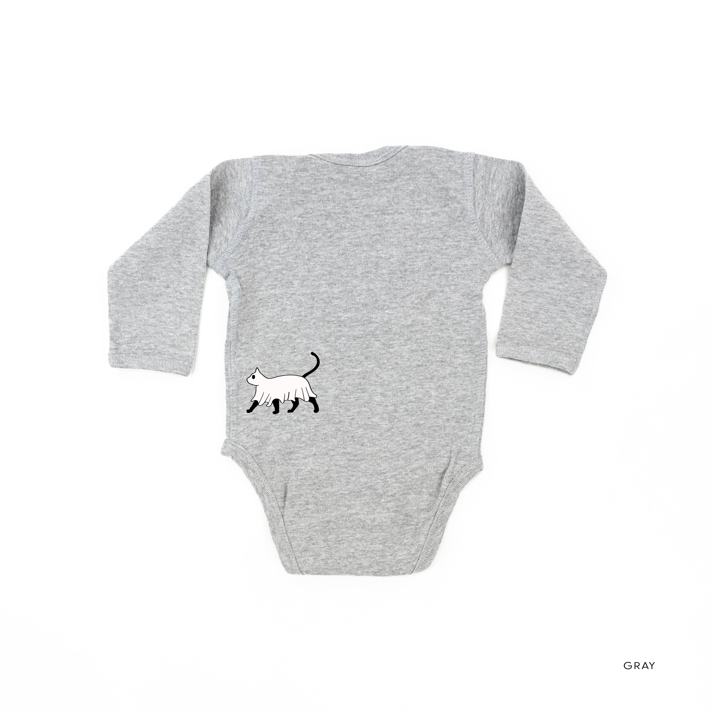 You're Freakin' Meowt! (with lower back detail) - Long Sleeve Child Shirt Little Mama Shirt Shop