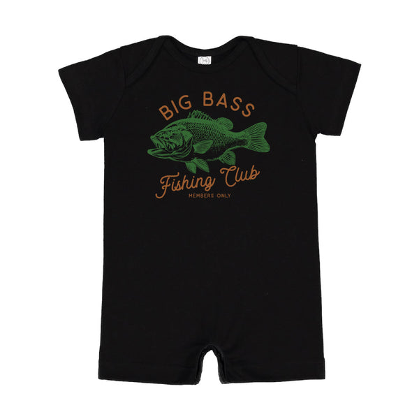 Big Bass Fishing Club - Short Sleeve / Shorts - One Piece Baby Romper