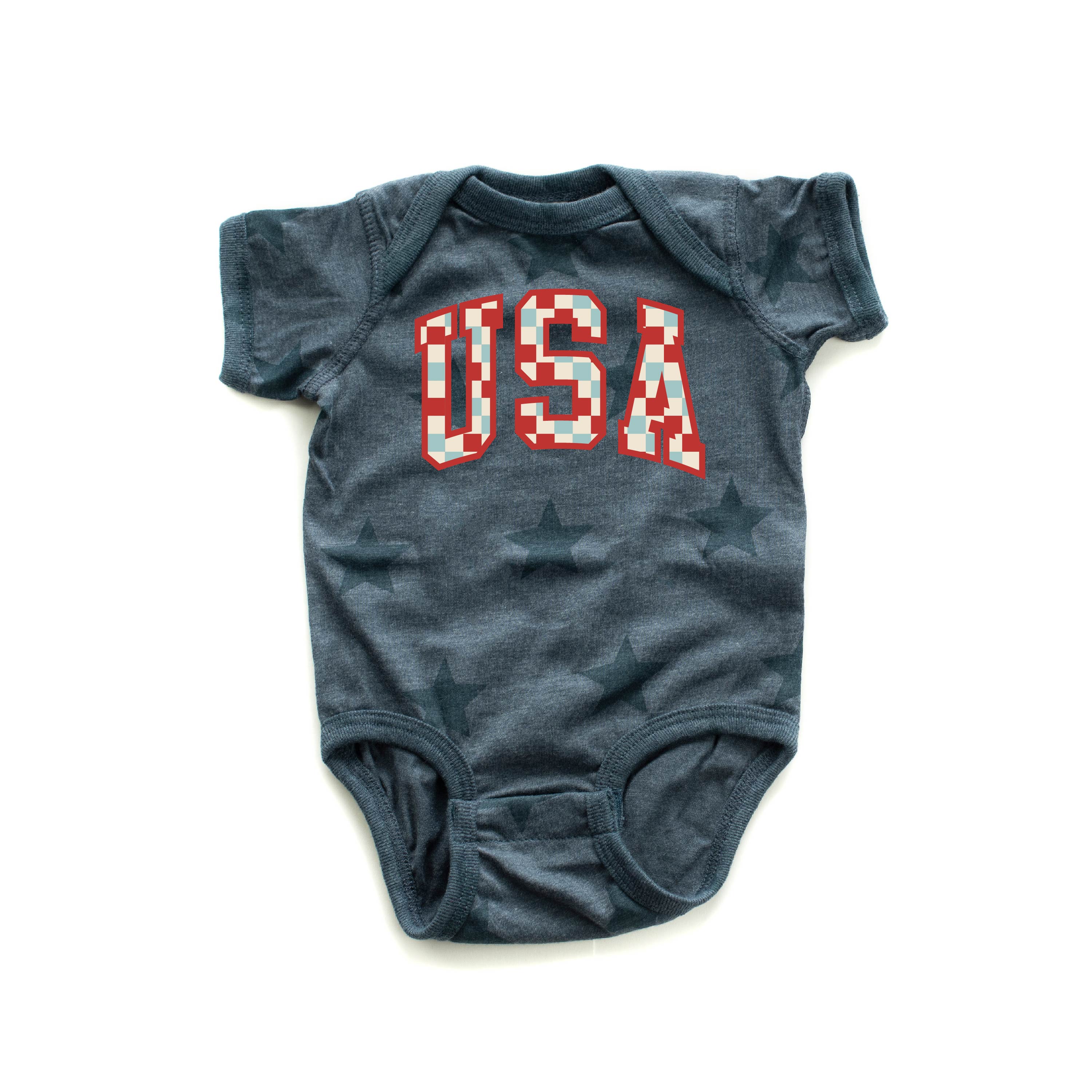 Checkered USA - Child STAR Tee Little Mama Shirt Shop