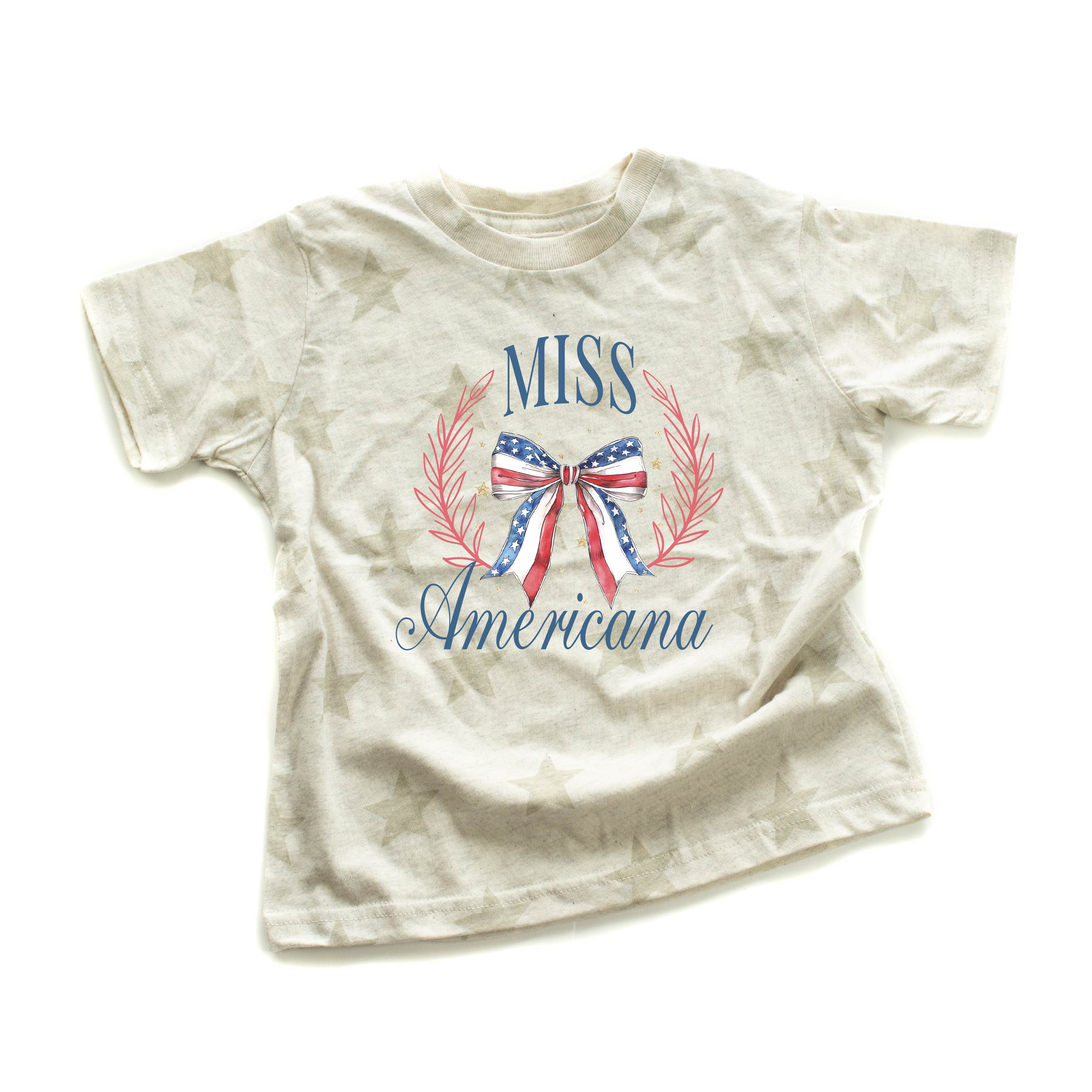 Miss Americana - Child Cream STAR Tee Little Mama Shirt Shop