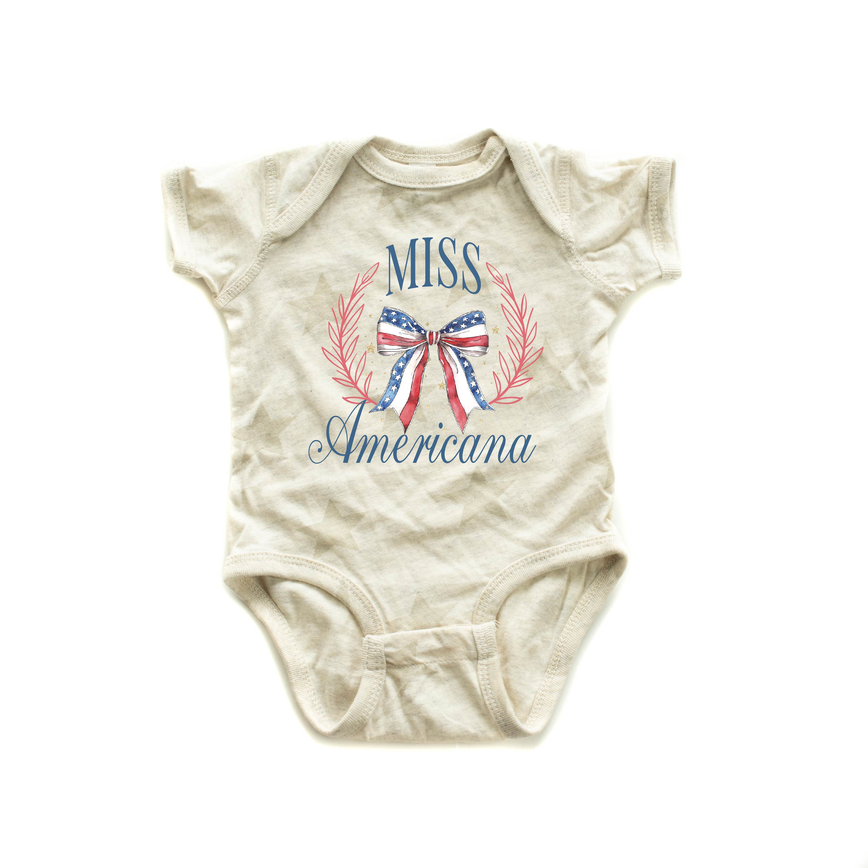 Miss Americana - Child Cream STAR Tee Little Mama Shirt Shop