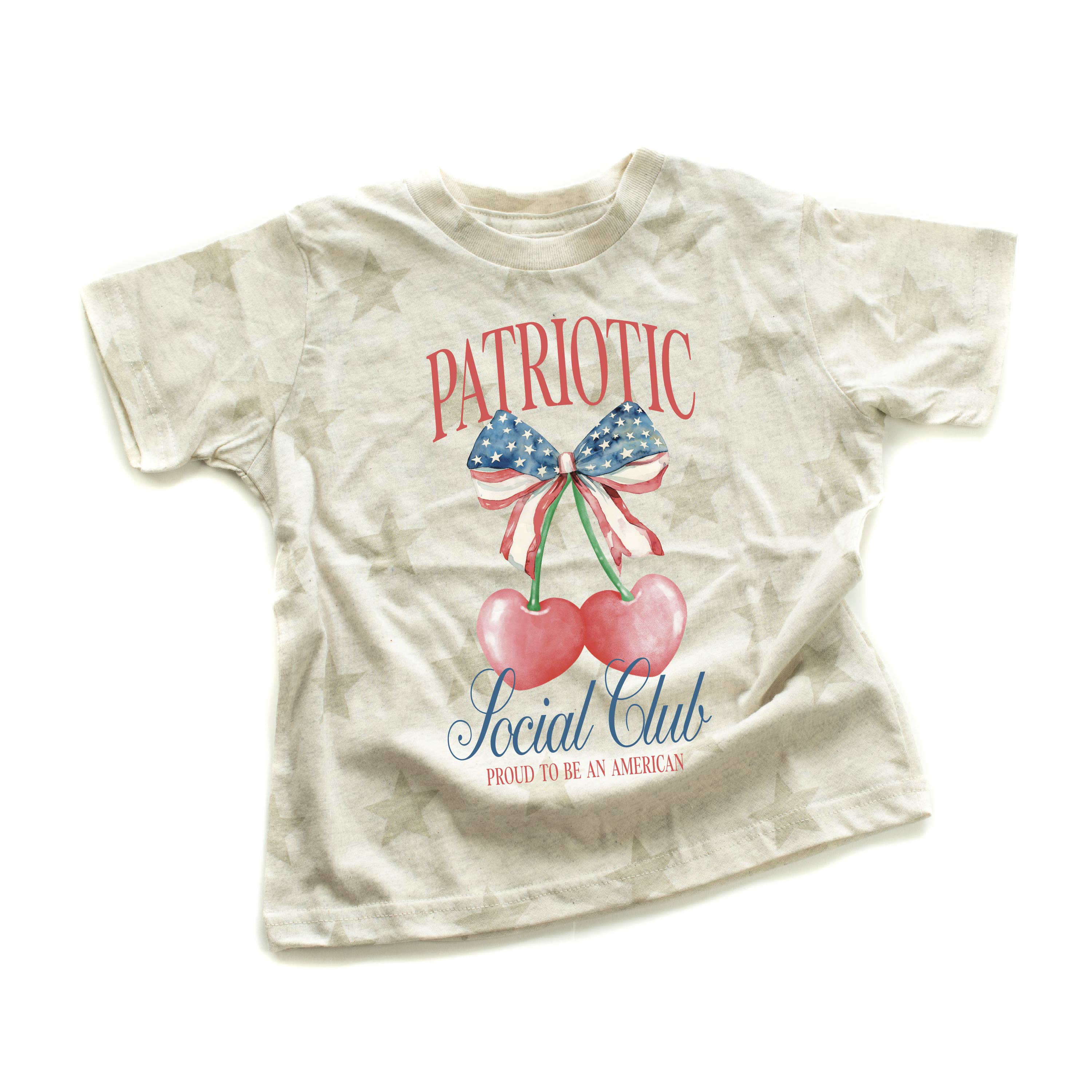 Patriotic Social Club - Child Cream STAR Tee Little Mama Shirt Shop