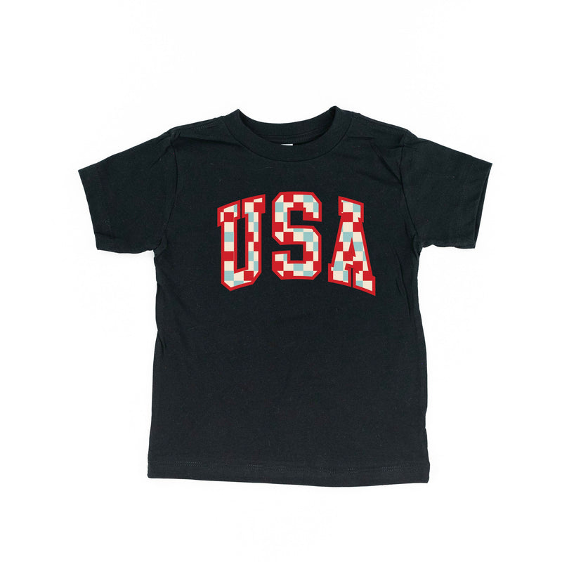 Checkered USA - Short Sleeve Child Shirt