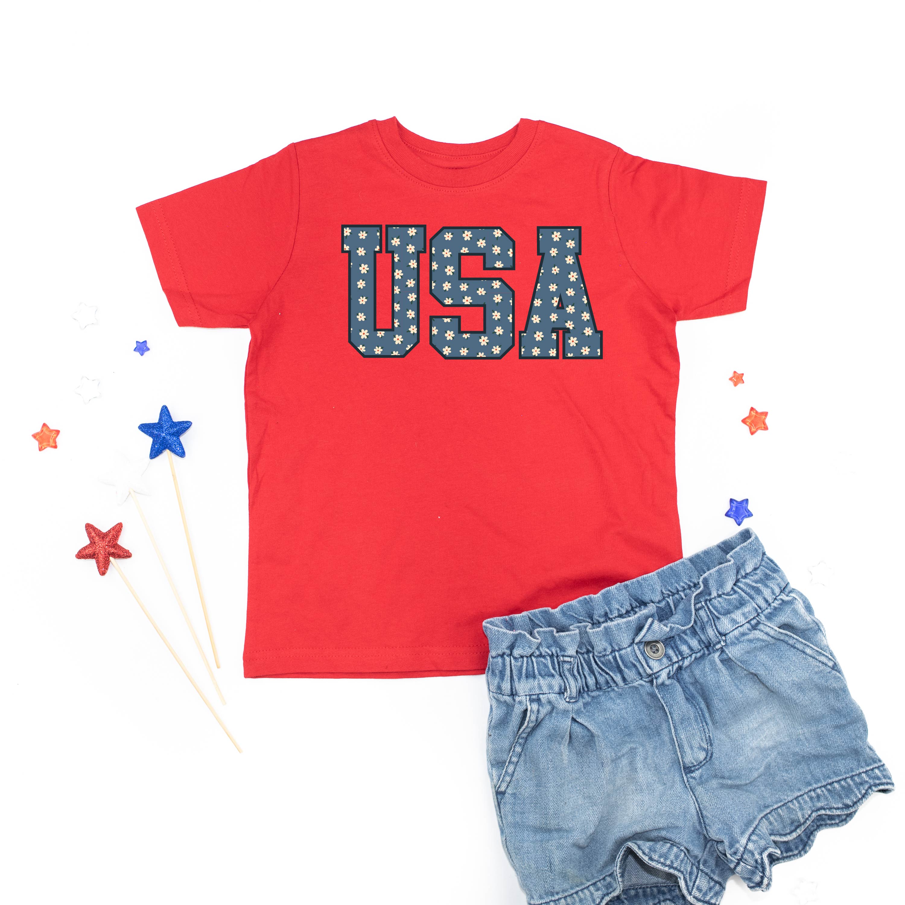 Denim Daisies - USA - Child Tee Little Mama Shirt Shop