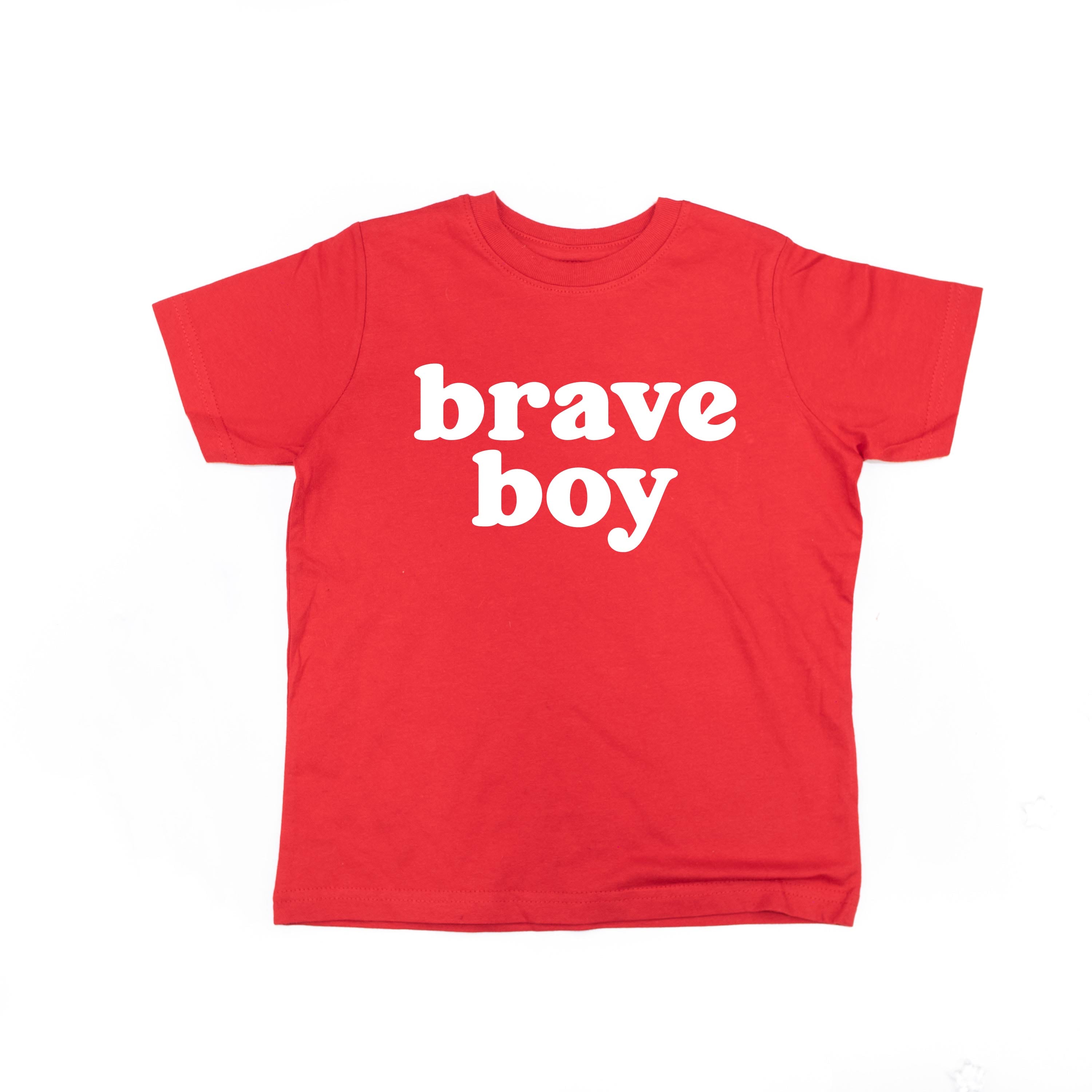 Brave Boy - Short Sleeve Child Shirt Little Mama Shirt Shop