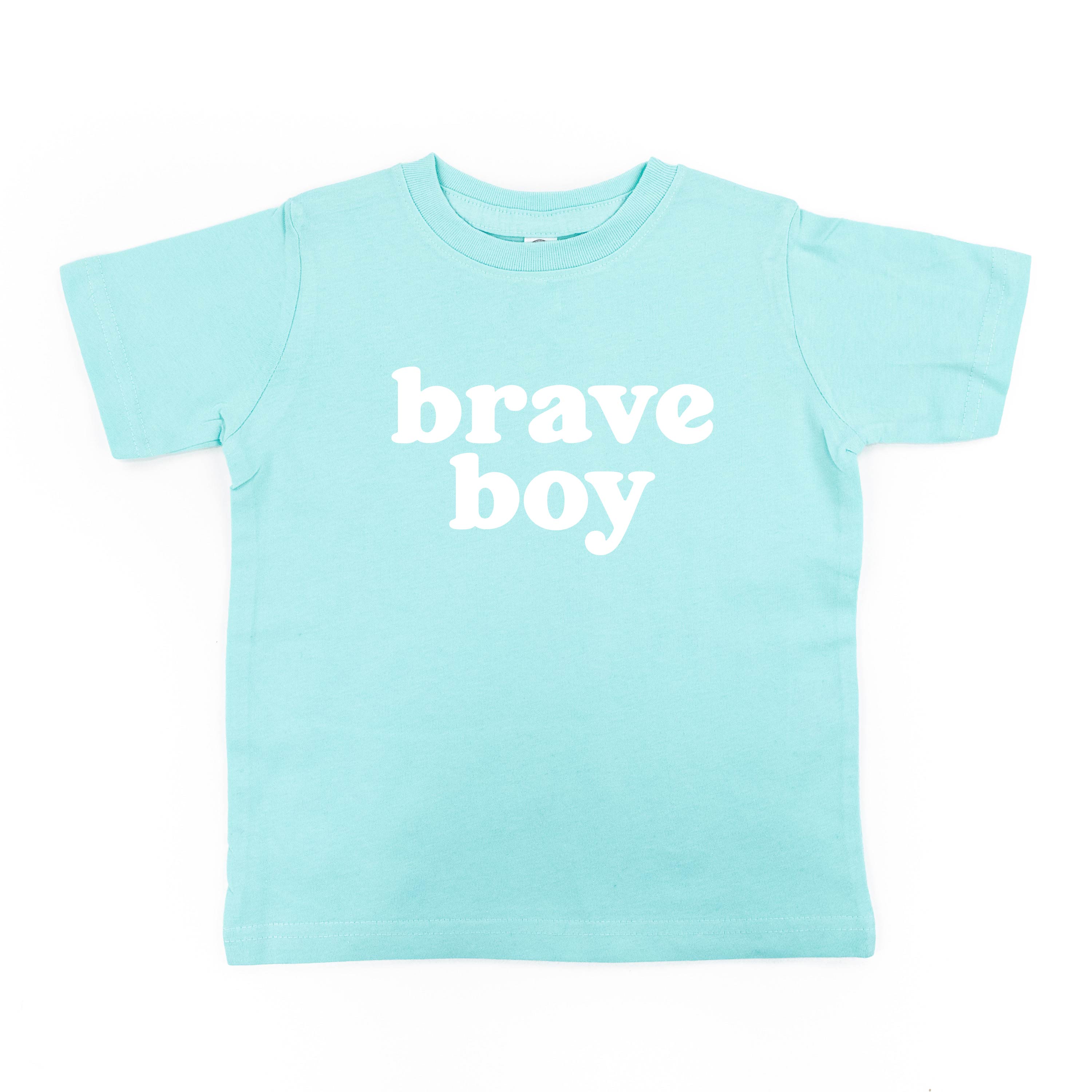 Brave Boy - Short Sleeve Child Shirt Little Mama Shirt Shop