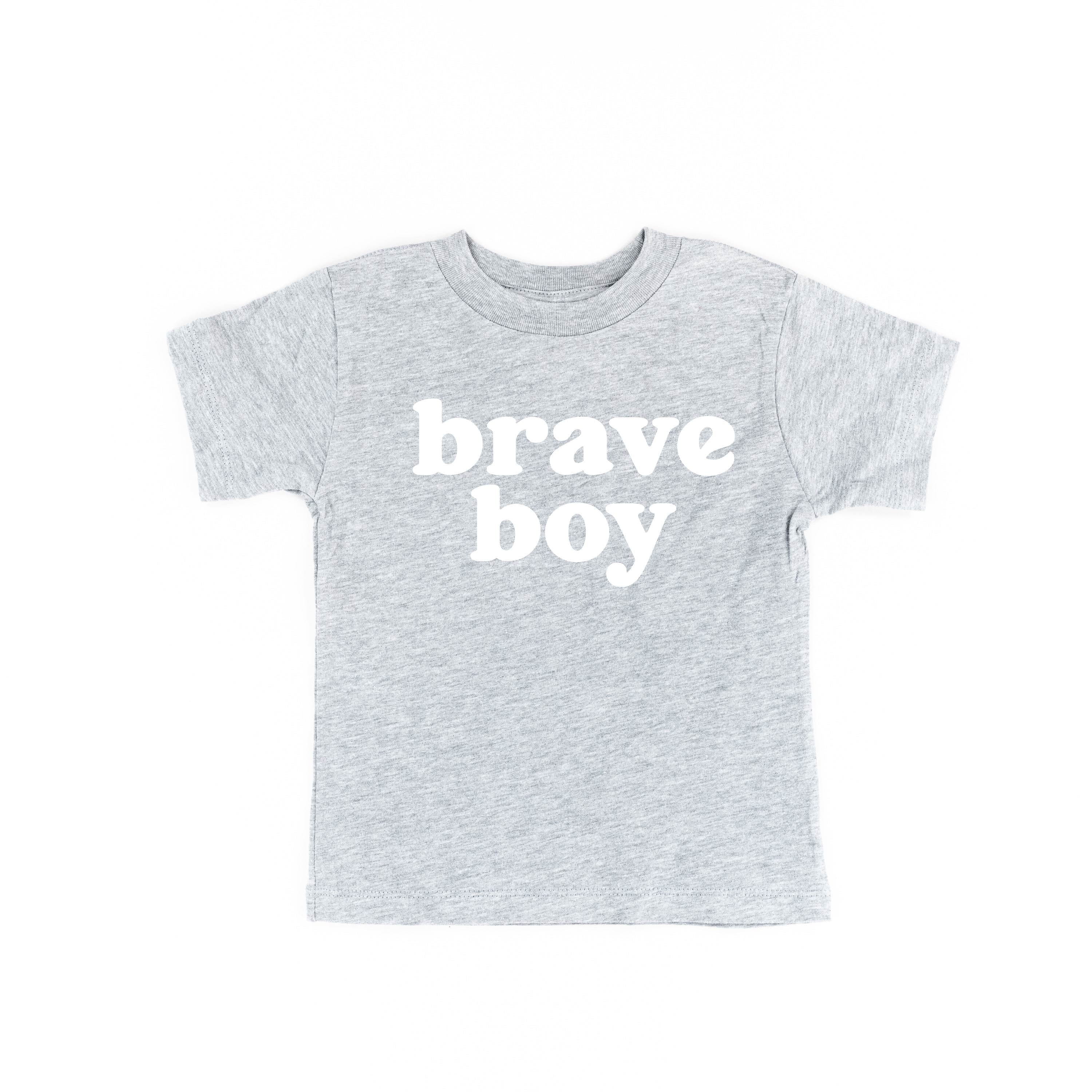 Brave Boy - Short Sleeve Child Shirt Little Mama Shirt Shop