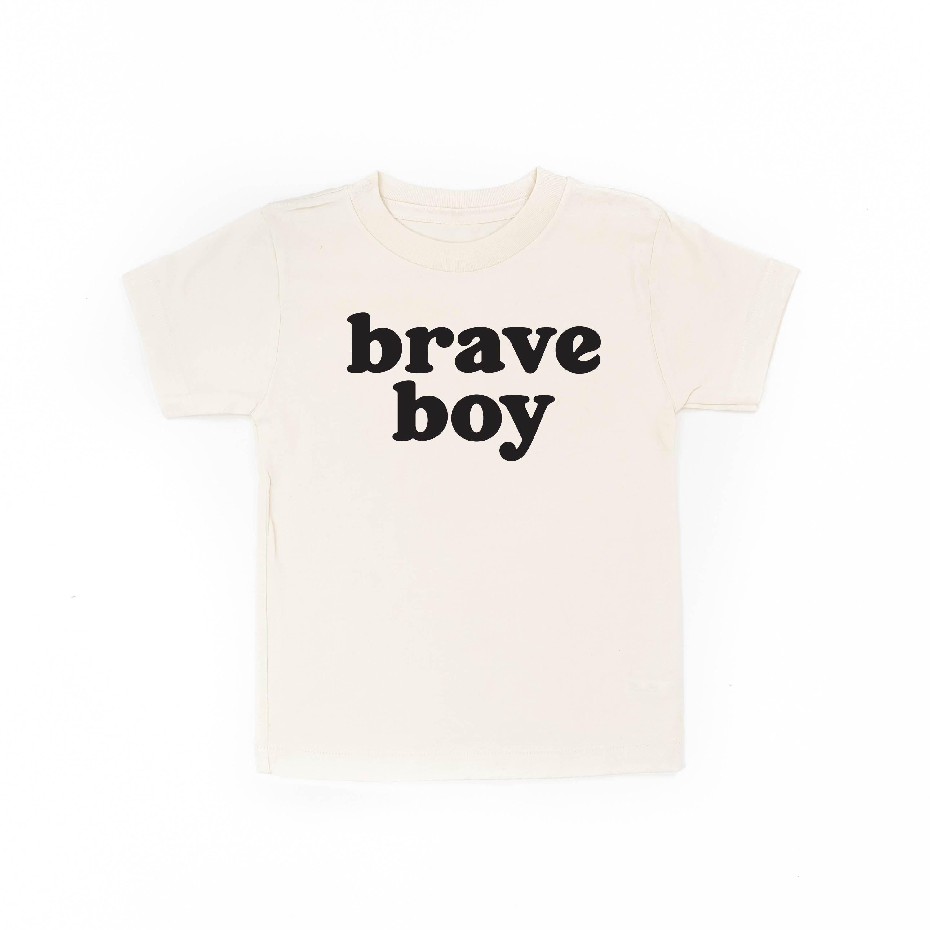 Brave Boy - Short Sleeve Child Shirt Little Mama Shirt Shop