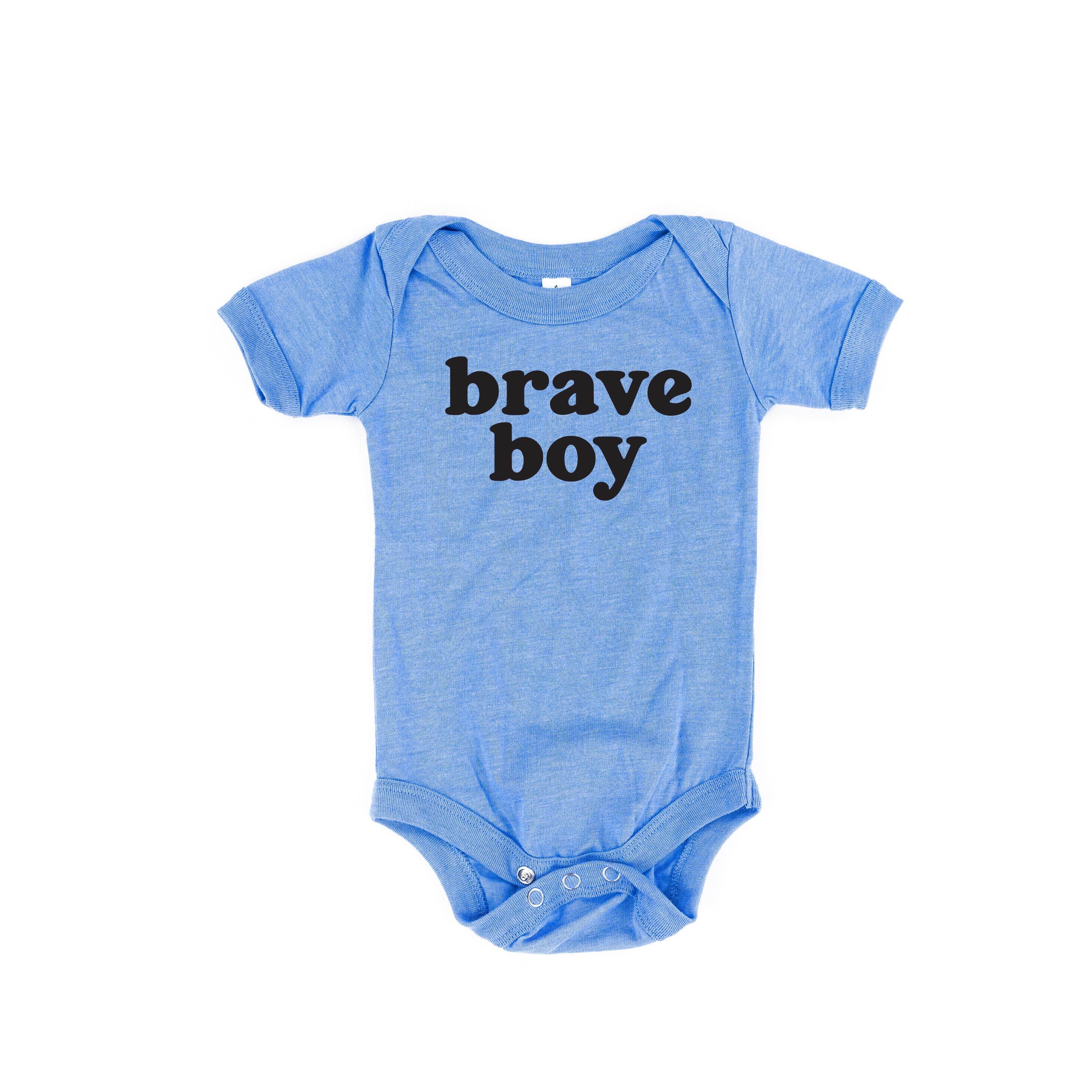 Brave Boy - Short Sleeve Child Shirt Little Mama Shirt Shop