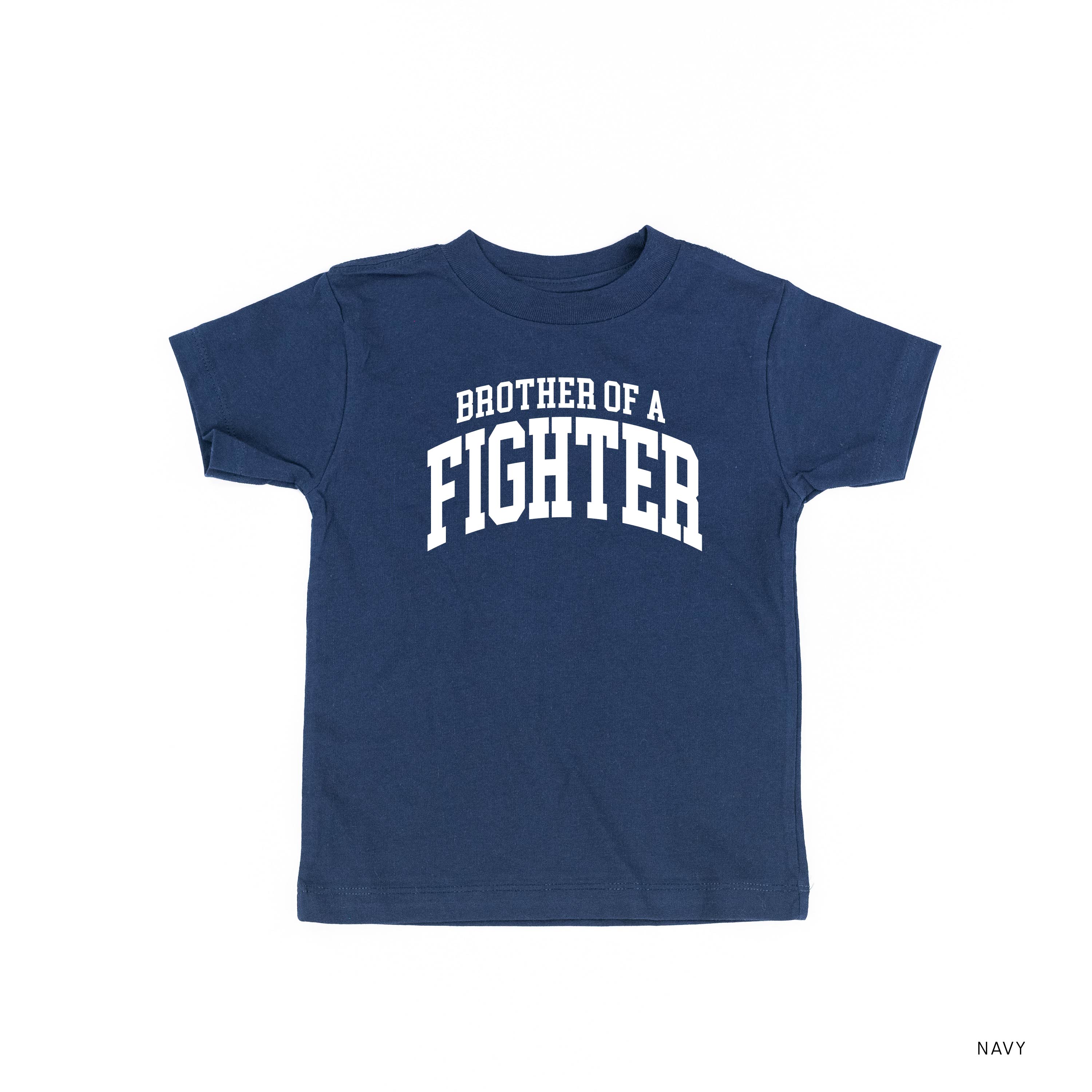 Brother of a Fighter - Varsity - Child Tee Little Mama Shirt Shop