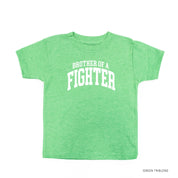 Brother of a Fighter - Varsity - Child Tee Little Mama Shirt Shop
