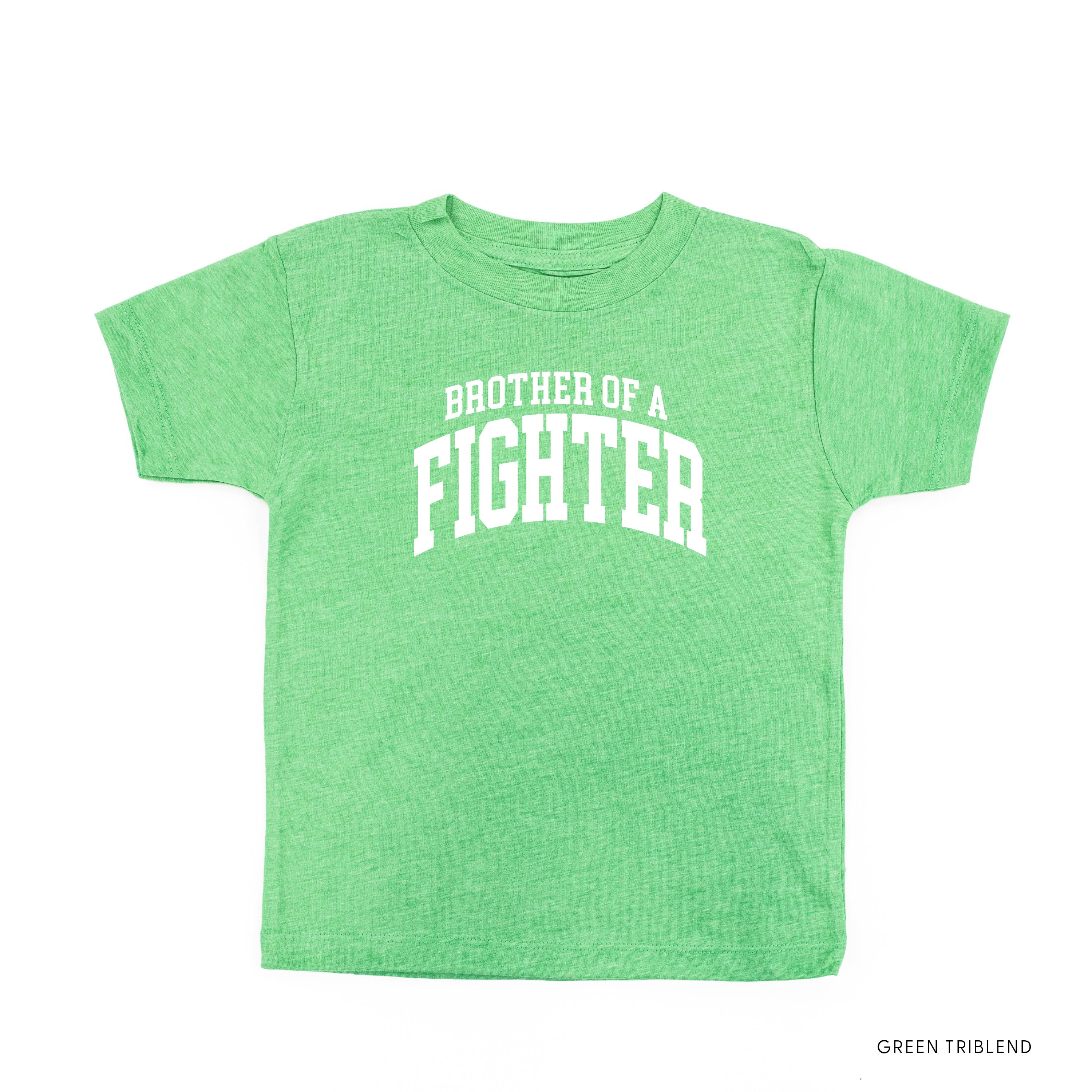 Brother of a Fighter - Varsity - Child Tee Little Mama Shirt Shop