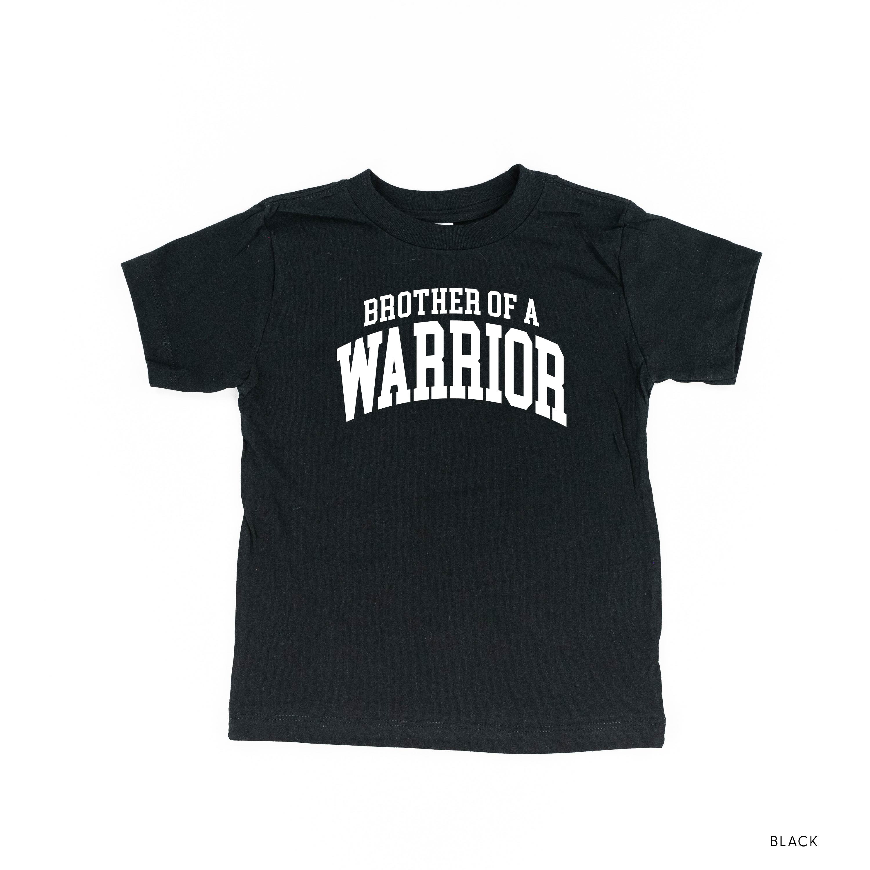 Brother of a Warrior - Varsity - Child Tee Little Mama Shirt Shop
