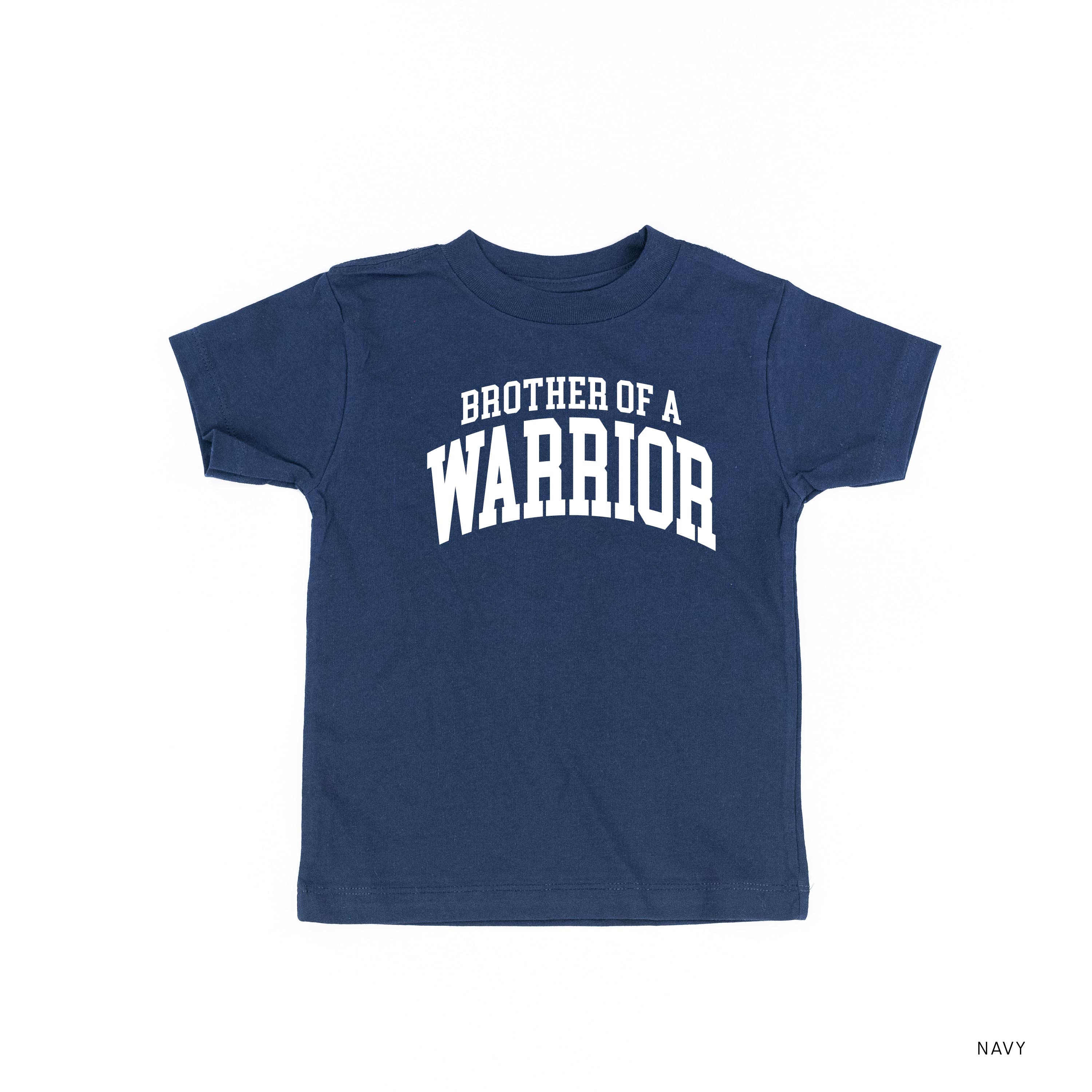 Brother of a Warrior - Varsity - Child Tee Little Mama Shirt Shop